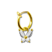 Load image into Gallery viewer, Dainty Clip on Butterfly Belly Ring
