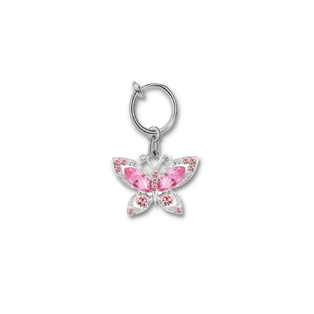 Brianna Butterfly Clip on Belly Ring